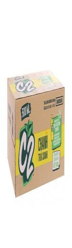 Thùng 24 chai C2 trà xanh Hương chanh 455ml 